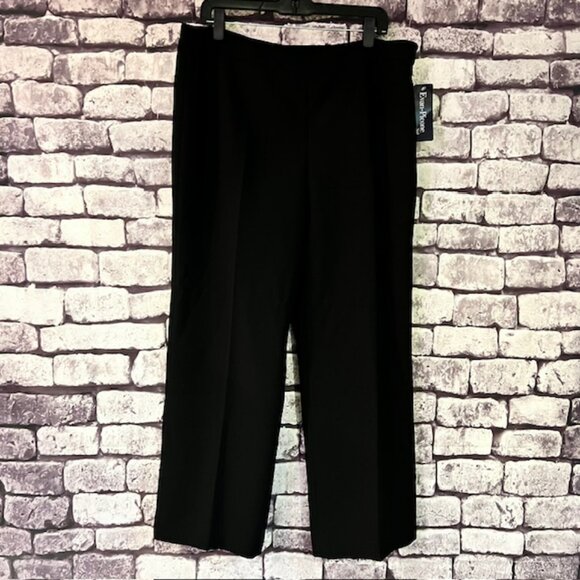 Evan Picone NWT Black Fully Lined Dress Pants Size 16 - Picture 1 of 8
